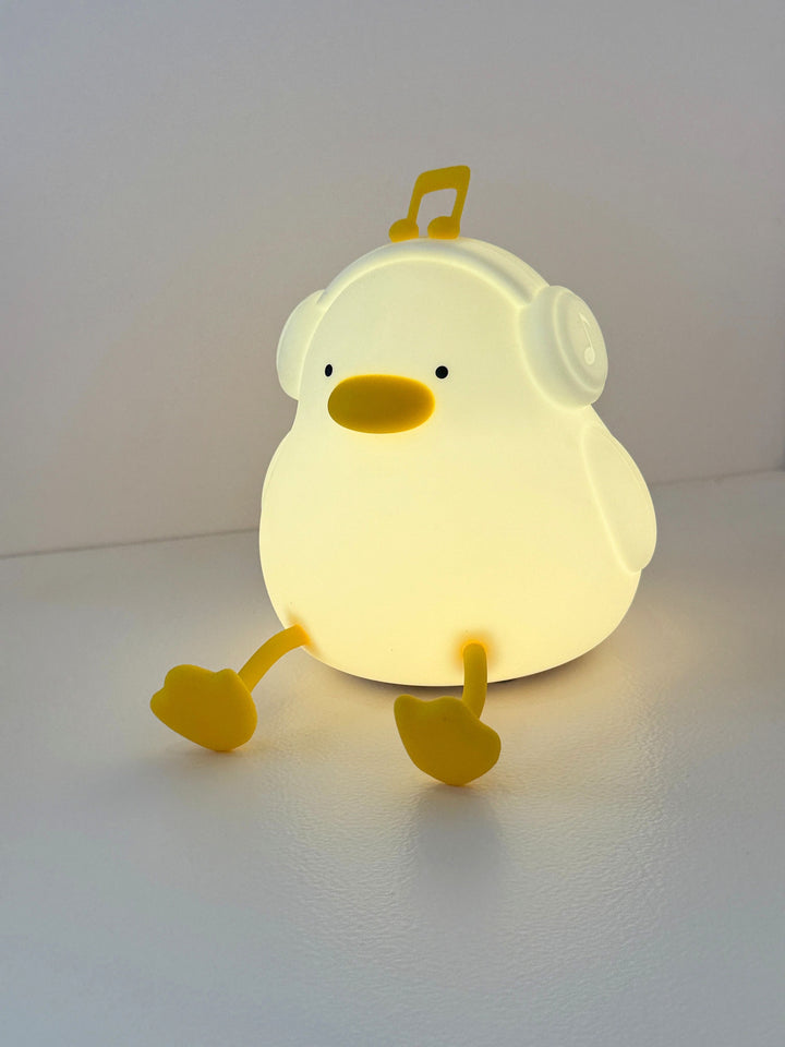 Duck with Headphone 🎧 Sillicon Night Lamp