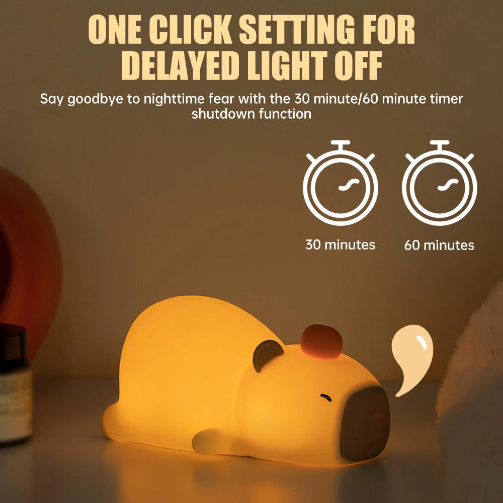 Cappy Bara Sleeping Sillicon Night Lamp