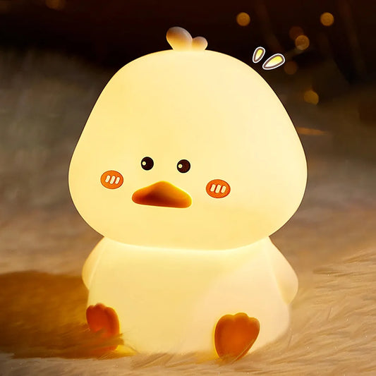 Lovely Duck Sillicon Night Lamp