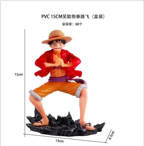 Luffy namaste on stone