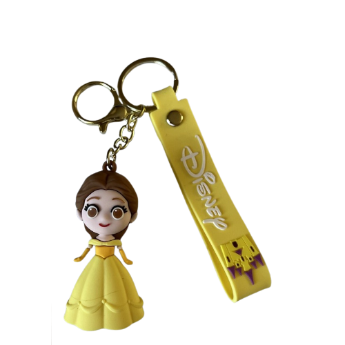 New Cute Cindrella Yellow Girl rubber keychain pack of 3 (eff price 37)