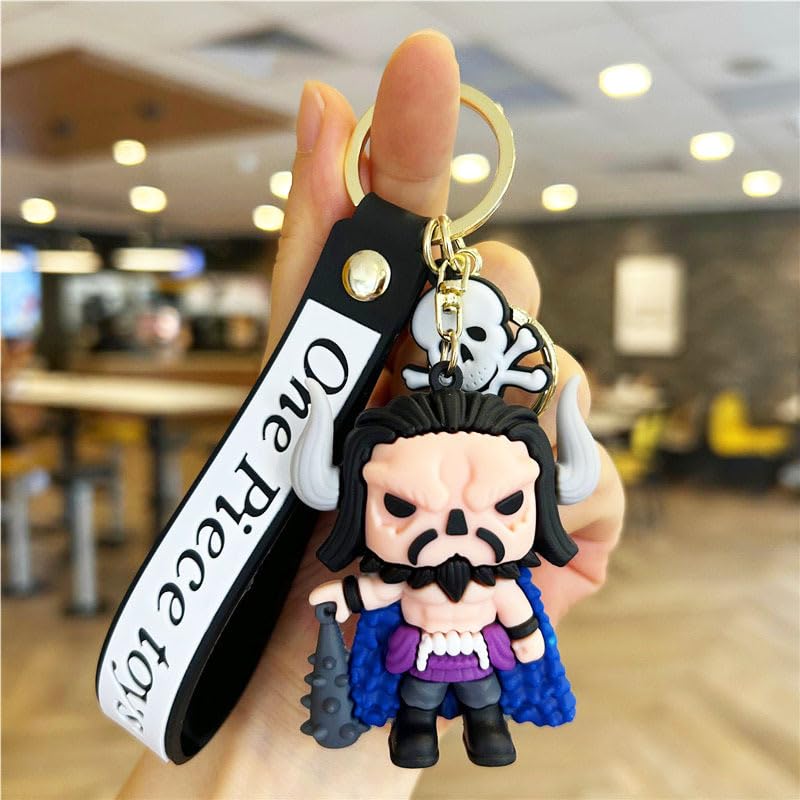 New One Piece Kaido Rubber Keychain Pack of 3 (eff price 37)