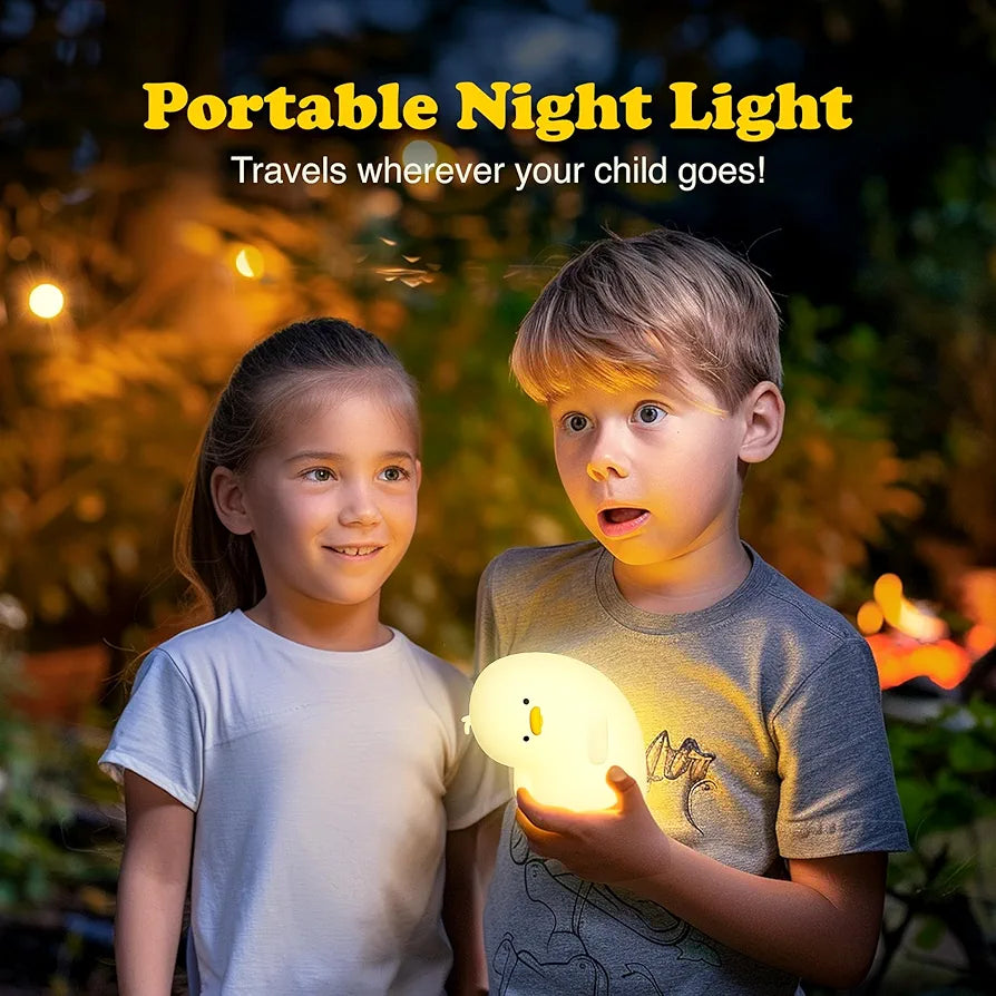 Crooked Necked Duck Sillicon Night Lamp