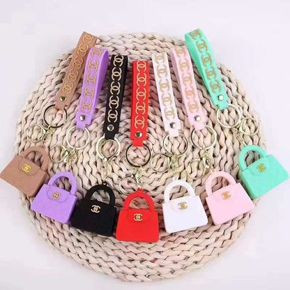 Guccy Bag rubber keychain pack of 3 (eff price 35)