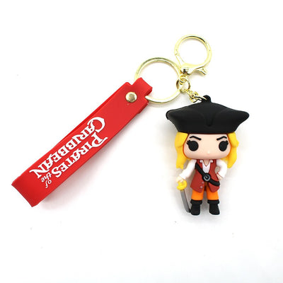 Pirates caribran Rubber Keychain Pack of 3 (eff price 35)