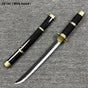 New medium Zoro Black 42 CM wooden katana with plastic stand