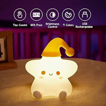 Little Star Sillicon Night Lamp