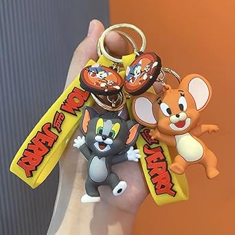 New Tum & Jerry Rubber Keychain Pack of 3 (eff price 37)