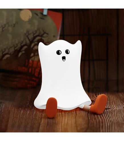 Ghost Sitting Sillicon Night Lamp
