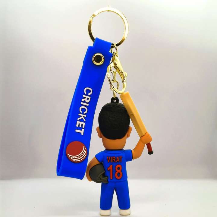Viraat Kolhi 18 rubber keychain pack of 3 (eff price 37)
