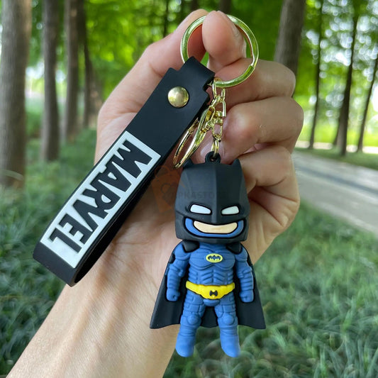 New Blue Batty Rubber Keychain Pack of 3 (eff price 37)
