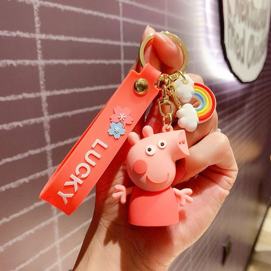 New Female Peppa Rubber Keychain Pack of 3 (eff price 37)