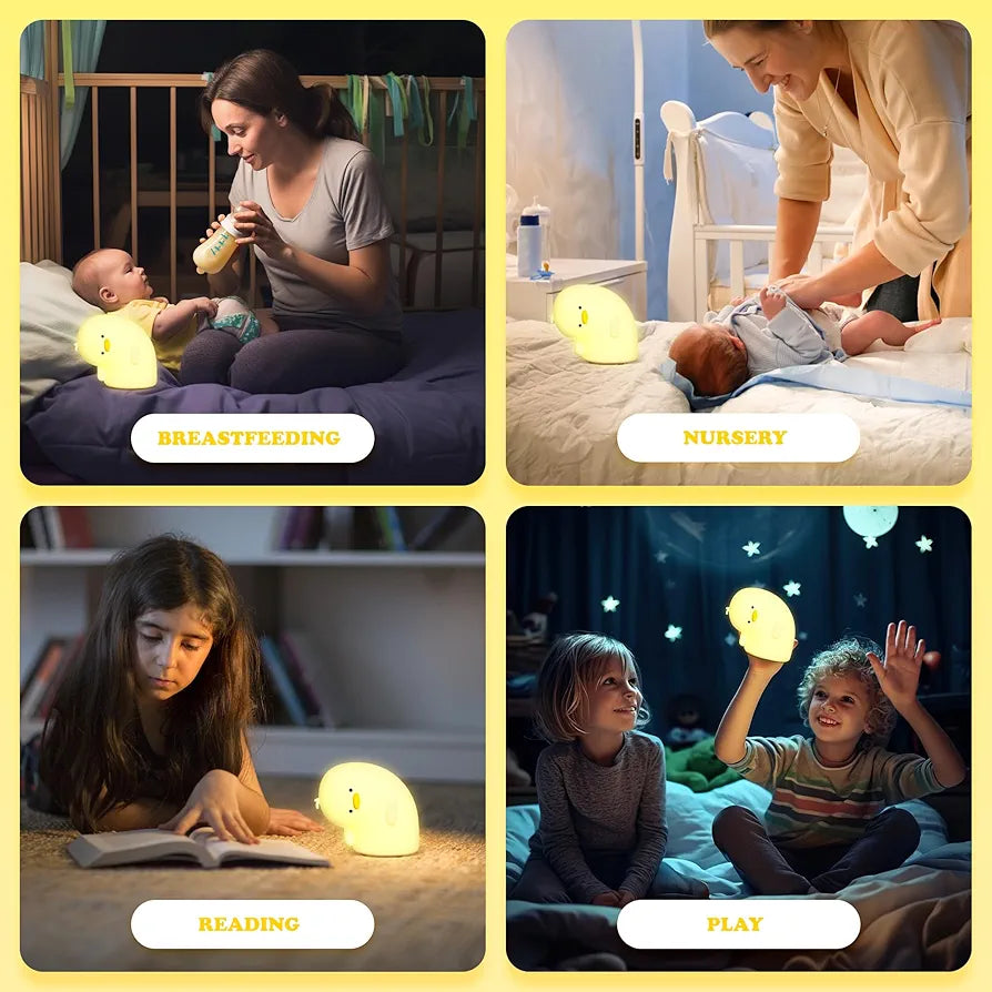 Crooked Necked Duck Sillicon Night Lamp