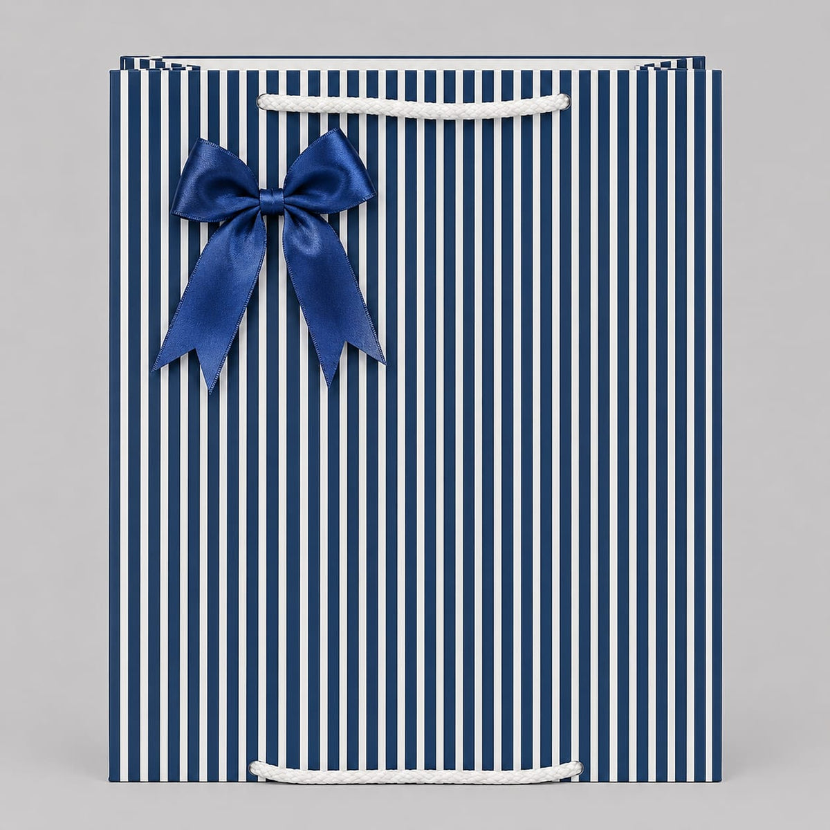 Blue line theme Large size paper gift bags (Pack of 12)