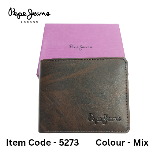 Jeans Men's Leather Wallet (Mix Colour) (Item-5273)
