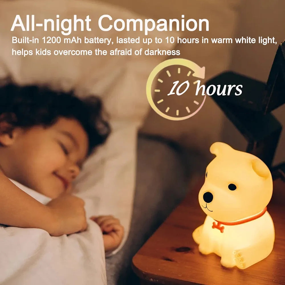 Dog Sillicon Night Lamp