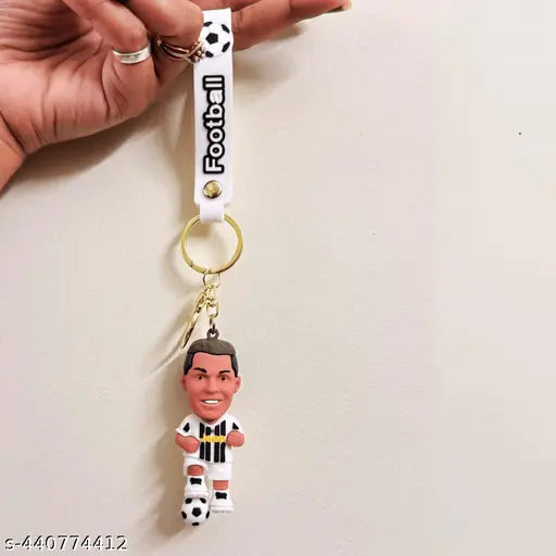 Ronaldo White rubber keychain pack of 3 (eff price 43)