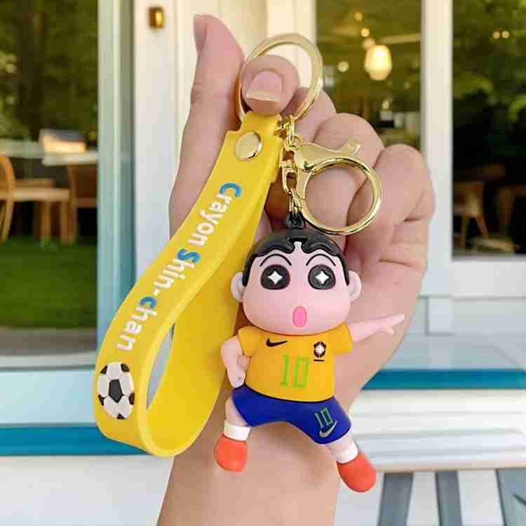 Shinychan in Neymarjr Yellow Jersey rubber keychain pack of 3 (eff price 40)