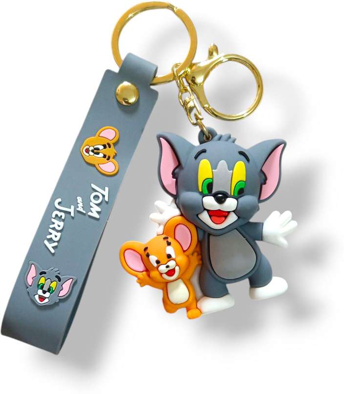 Tom & Jerry friends rubber keychain pack of 3 (eff price 37)