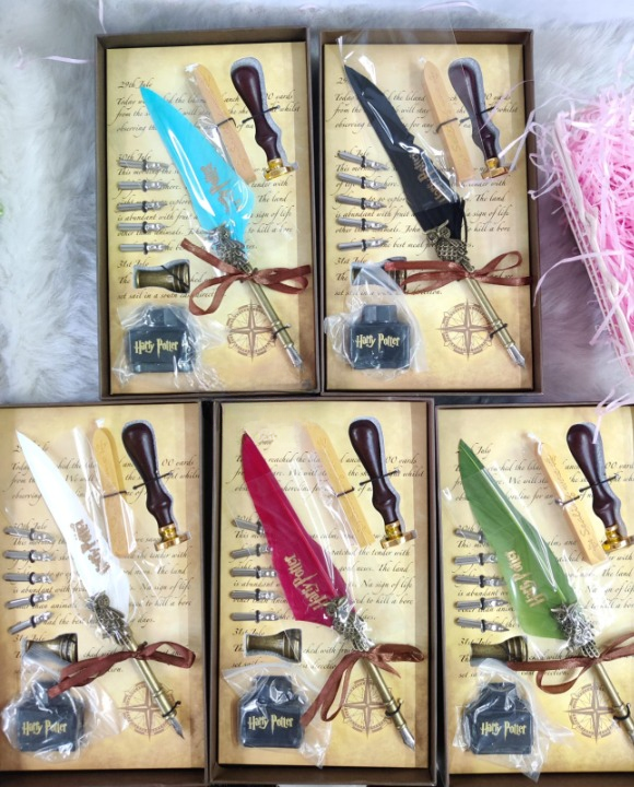 HP magic boy Hari Pen Set with Stamp and Ink (5 Nip Included) (Mix Colour)