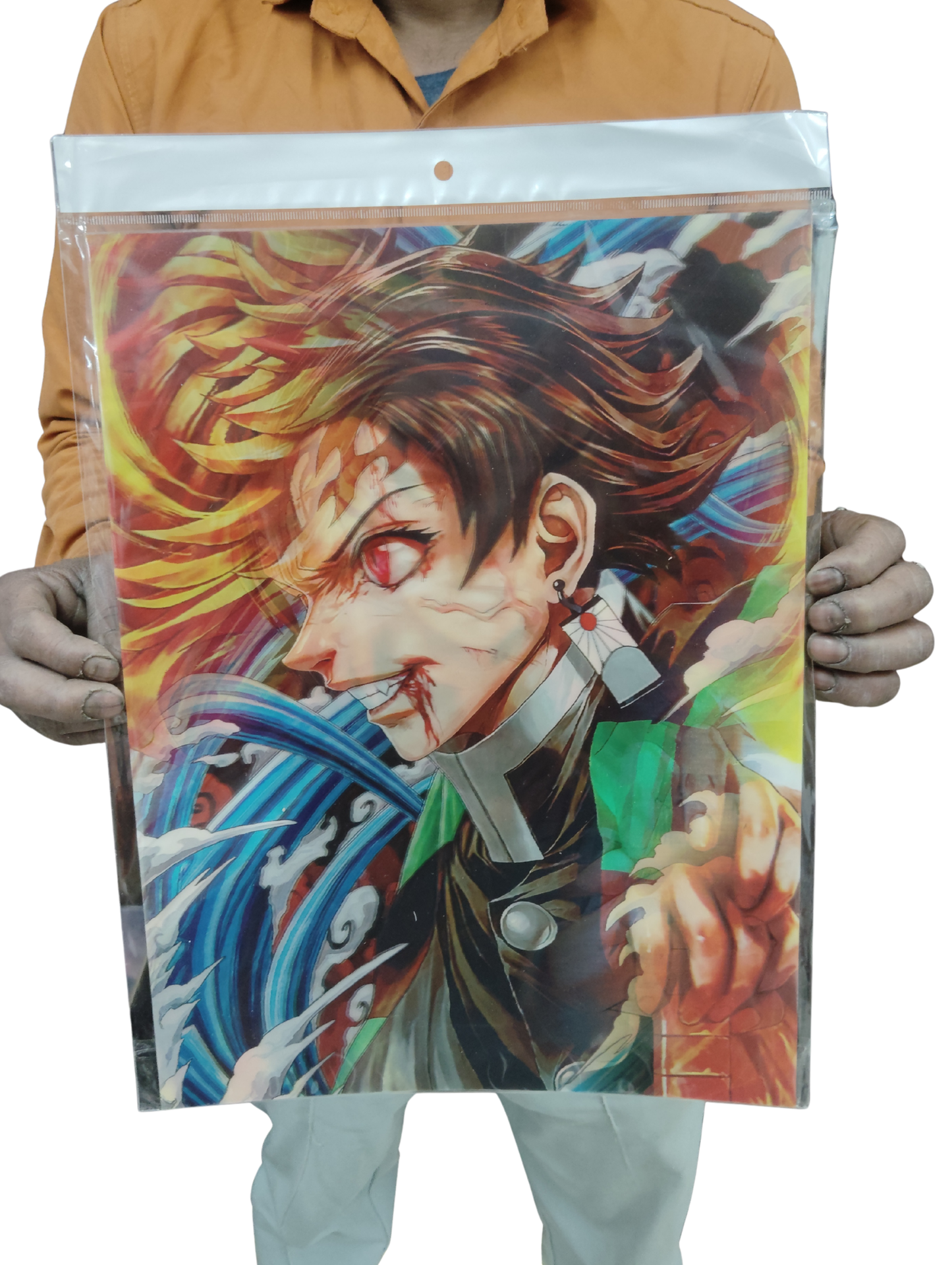 Tanjiro 3d poster pack of 2 ( eff price 90)