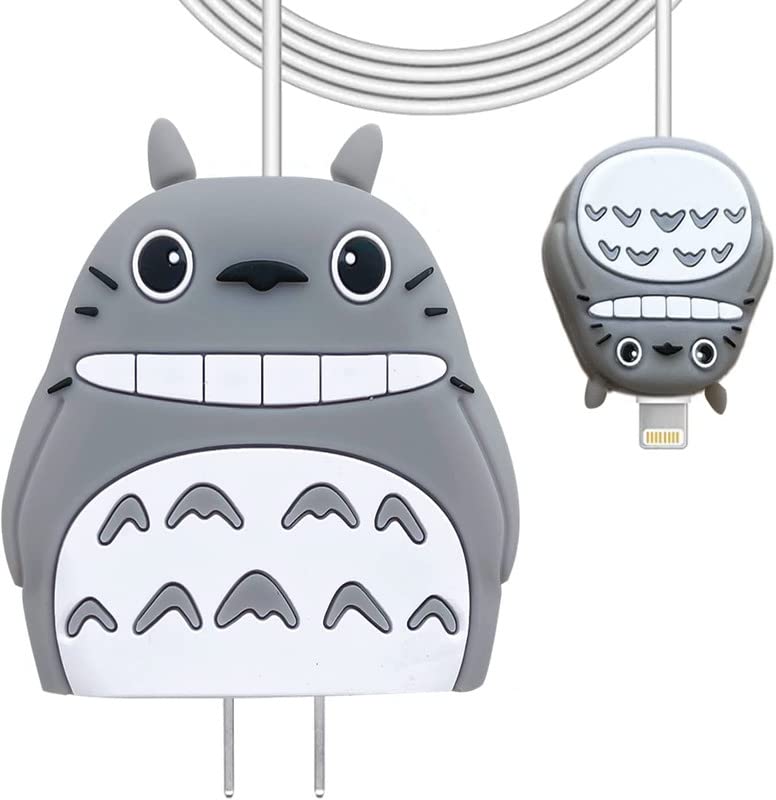 3 pcs- Cat Grey 20W Iphone Silicone Charger Cover (Net Price 65)