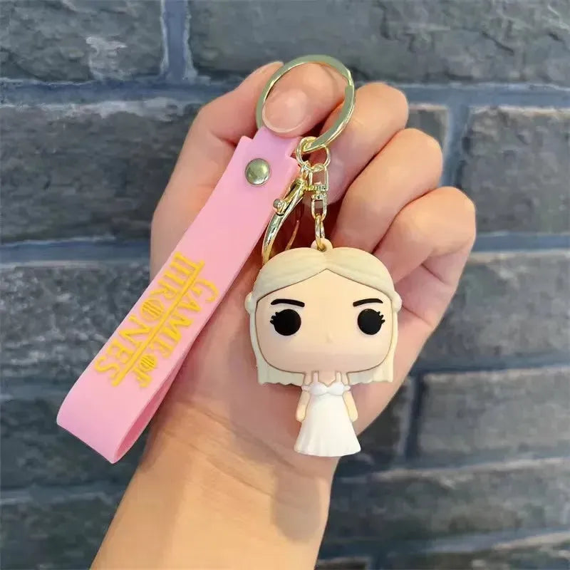 Game of Thrones Girl Rubber Keychain Pack of 3 (eff price 40)