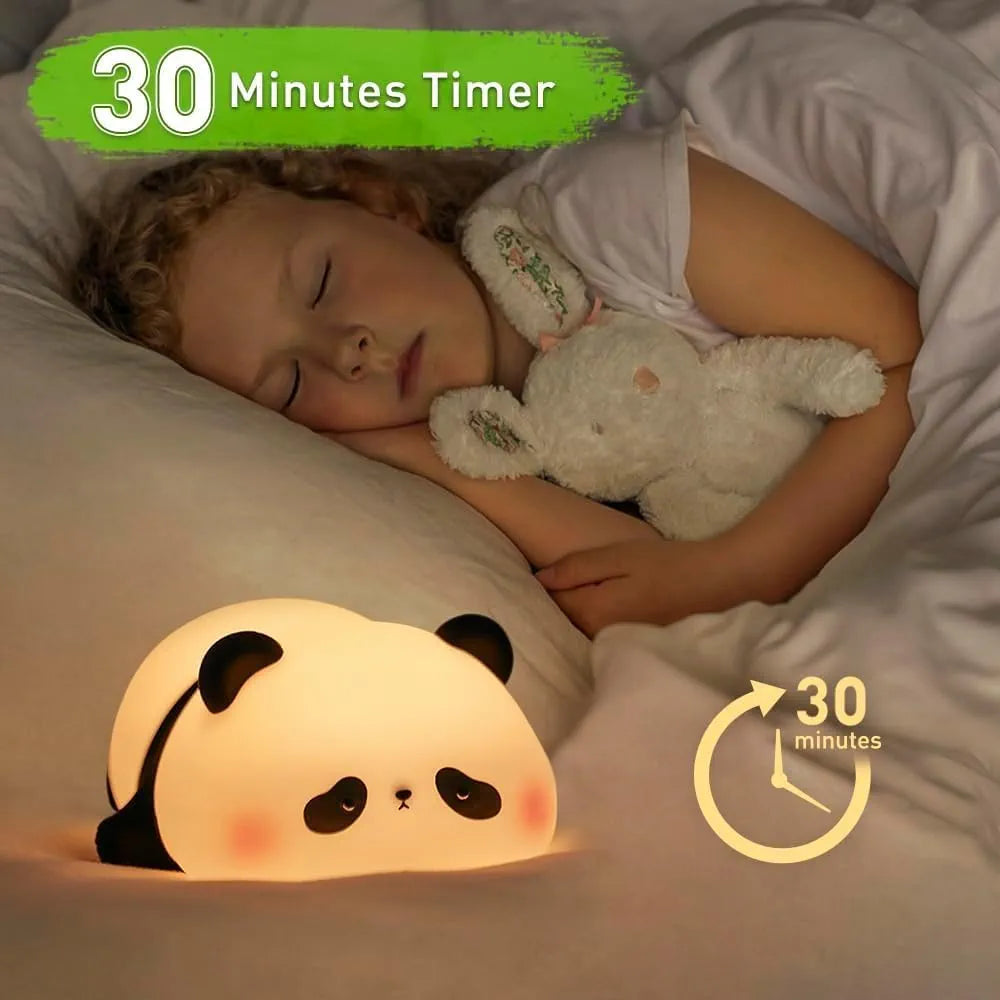 Sleeping Panda Sillicon Night Lamp
