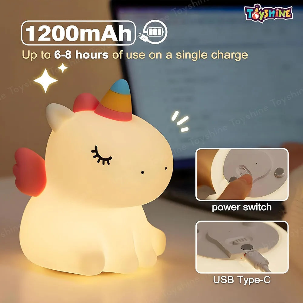 Unicorn Sillicon Night Lamp