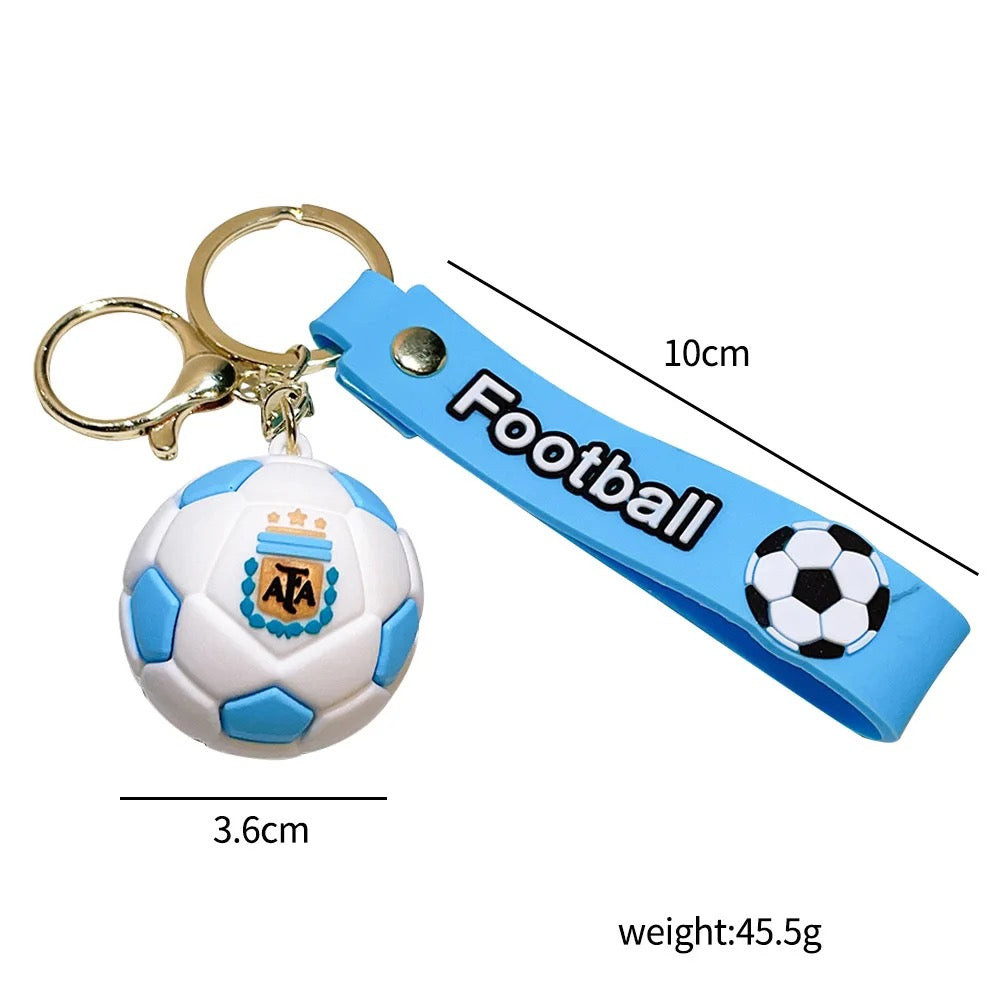 Messi Argentina Football rubber keychain pack of 3 (eff price 40)