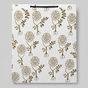 White flower theme small size paper gift bag (Pack of 12)