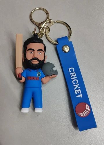 Rohit Shrama 45 rubber keychain pack of 3 (eff price 37)