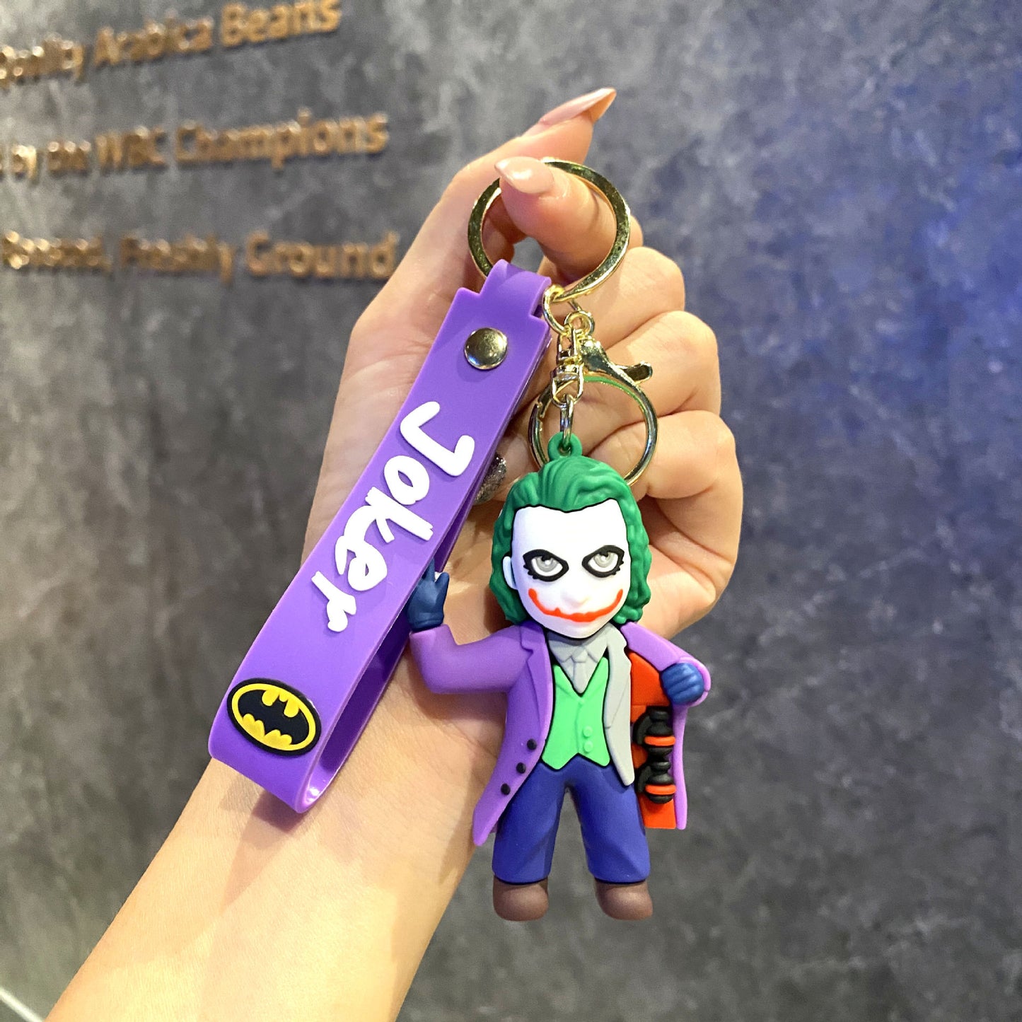 New Green Joker with Bomb Rubber Keychain Pack of 3 (eff price 40)