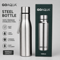Goaqua steel water bottle pack of 2 ( eff price 160 )