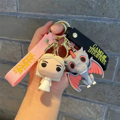 Game of Thrones Dragon Rubber Keychain Pack of 3 (eff price 35)