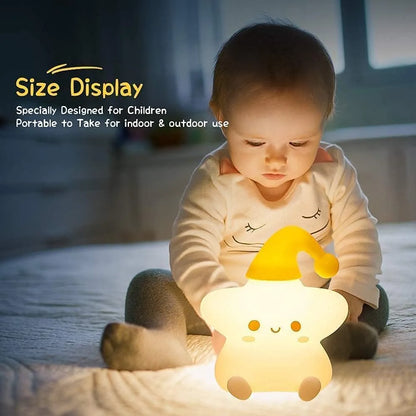 Little Star Sillicon Night Lamp