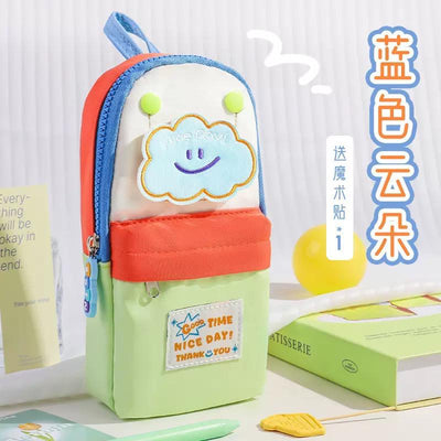 Blister lucky pets pencil pouch with double zipp