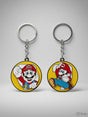 New mario rotating mix keychain Pack of 5 (eff price 45) (With Packing)
