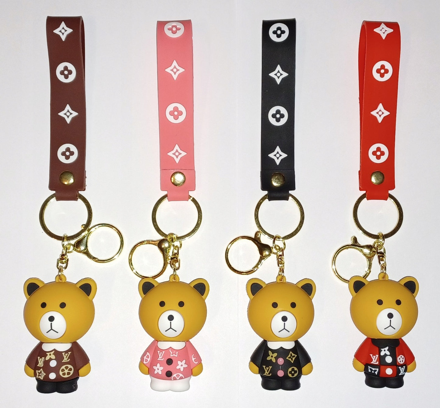 New Mubko Bear Rubber Keychain Pack of 3 (eff price 37)
