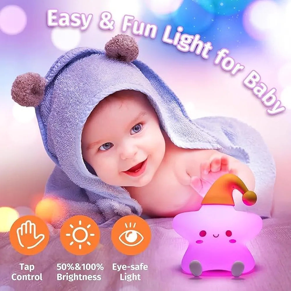 Little Star Sillicon Night Lamp