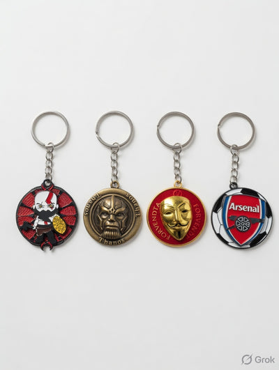 New joker face / thanos rotating mix keychain Pack of 5 (eff price 45) (With Packing)