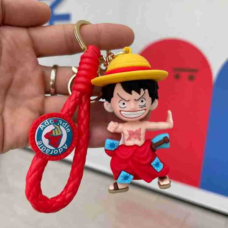 Monkey D.Luffy rubber keychain pack of 3 (eff price 43)