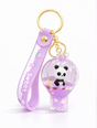 Pack of 3 panda in softy water glitter keychain (eff price 62)