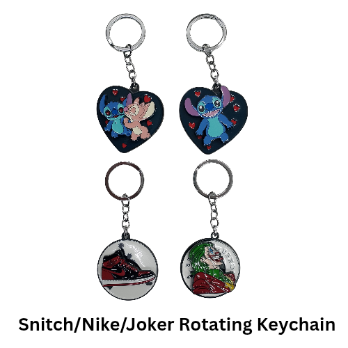New Snitch/Shoes/Joker rotating mix keychain Pack of 5 (eff price 45) (With Packing)