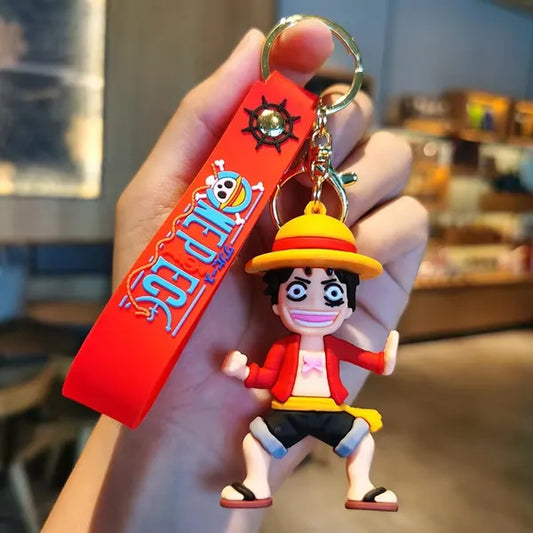 New Luffy Taekwondo Rubber Keychain Pack of 3 (eff price 37)