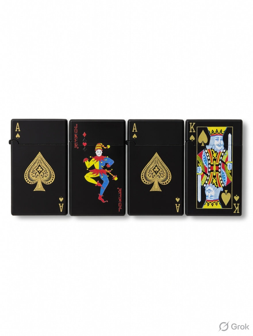 Pack of 2 Mix design Ace/joker lighter net 175