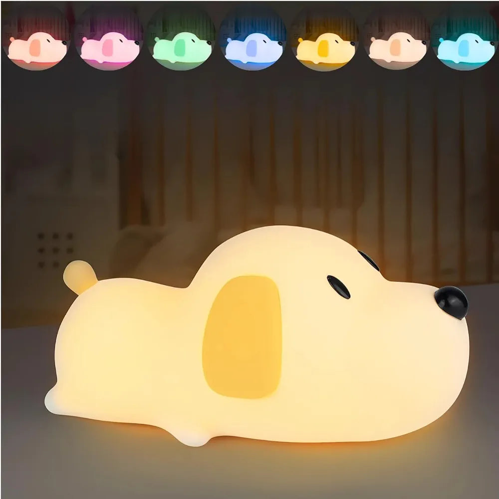 Dog Puppy Sillicon Night Lamp