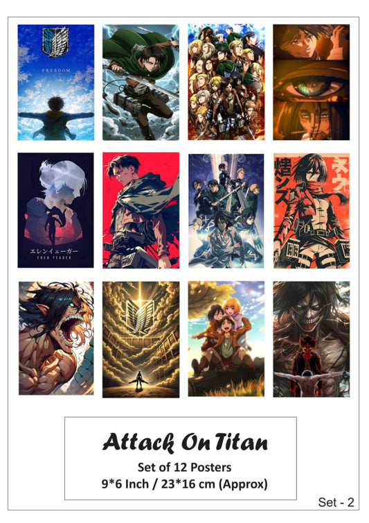 AOT small size paper poster pack of 12 (eff price 68/pkt) Pack of 3 packet