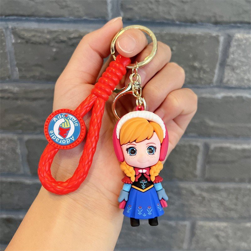 Anna Snow Princess rubber keychain pack of 3 (eff price 43)