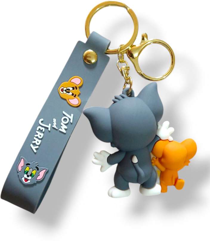 Tom & Jerry friends rubber keychain pack of 3 (eff price 37)